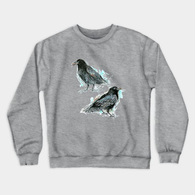 Ravens Crewneck Sweatshirt by FanitsaArt